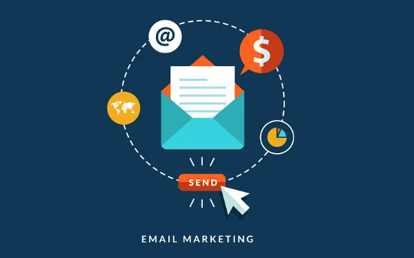 A visual representation of email marketing campaigns showcasing their effectiveness in promoting businesses.